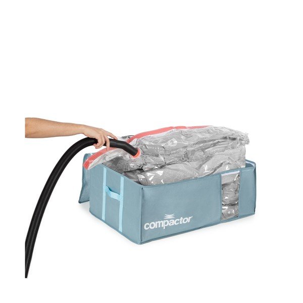 Vakuový plastový úložný box na oblečení 65x45x27 cm Blue Edition – Compactor-image-1