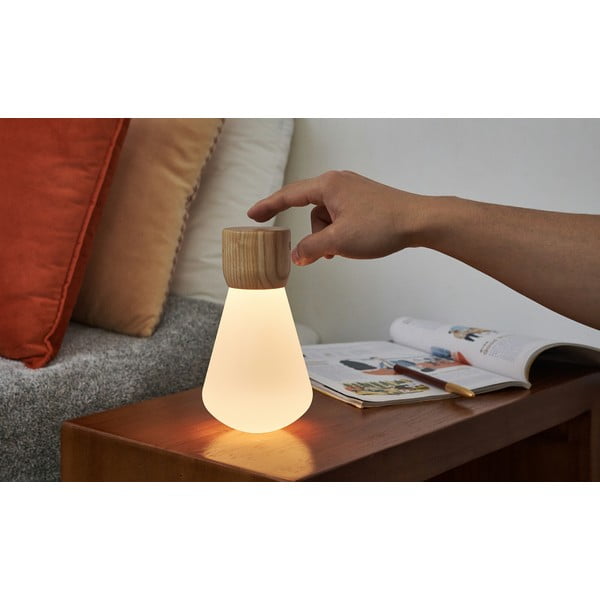 Stmívatelná stolní lampa v přírodní barvě (výška 19 cm) Pentagon – Gingko-image-1