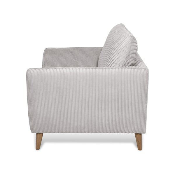 Světle šedé manšestrové křeslo Paris – Scandic-image-3