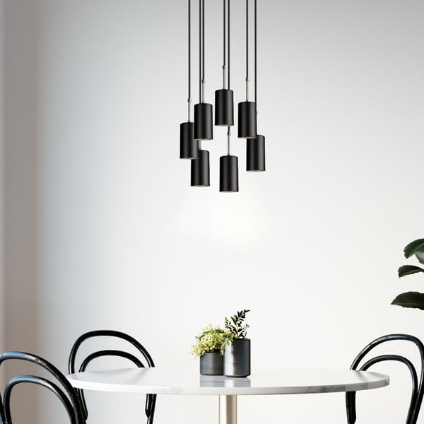 Černé závěsné svítidlo Squid Lighting Geo, výška 120 cm-image-2