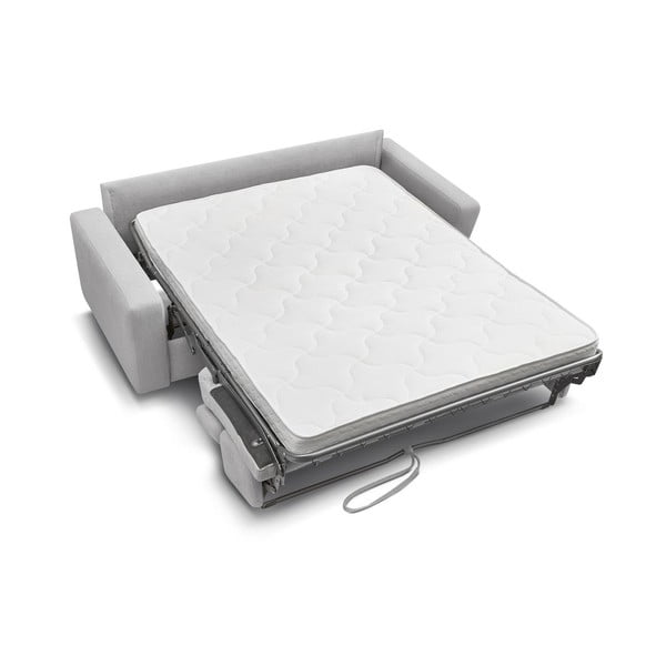 Světle šedá rozkládací pohovka 195 cm Monaco – Bobochic Paris-image-4