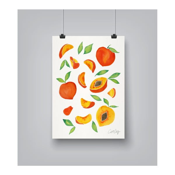 Plakát Americanflat Peaches by Cat Coquillette, 30 x 42 cm