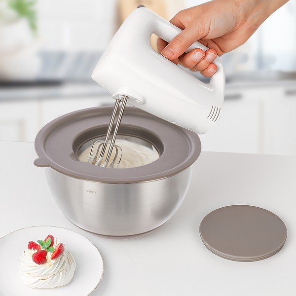 Nerezová mísa ve stříbrné barvě ø 26 cm Beige – Orion-image-1