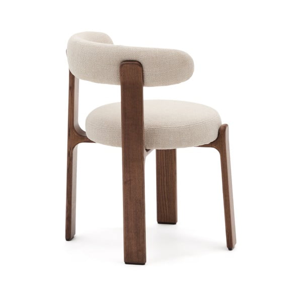 Hnědá/béžová jídelní židle z jasanového dřeva Granite – Kave Home-image-4