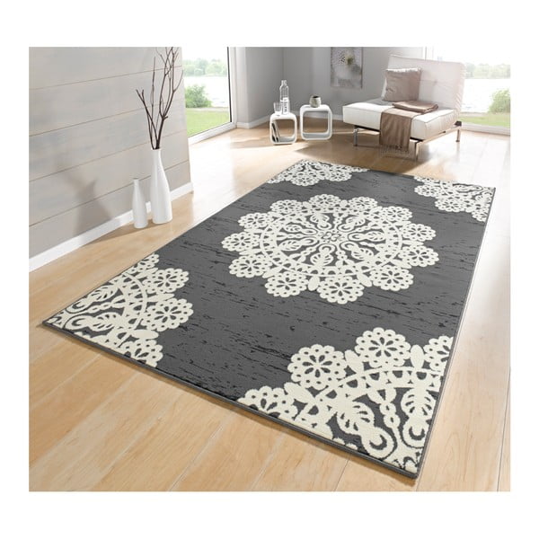 Šedý koberec Hanse Home Gloria Lace, 200 x 290 cm-image-1