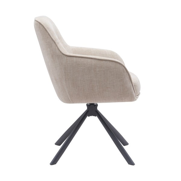 Krémová čalouněná jídelní křesla v sadě 2 ks Avola – Unique Furniture-image-3