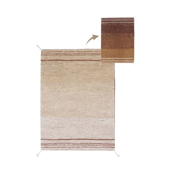 Bavlněný koberec v cihlové barvě 170x240 cm Twin Toffee – Lorena Canals-image-3