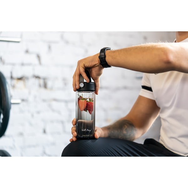 Černá skleněná lahev 350 ml Fuori – Vialli Design-image-2