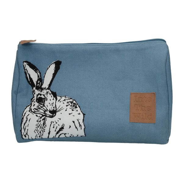 Modrá kosmetická taštička Creative Tops Wild Hare, 17 x 26 cm