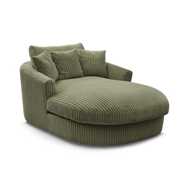 Zelené manšestrové křeslo Belem – Bobochic Paris