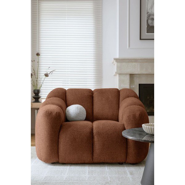 Křeslo v terakotové barvě Shell – Miuform-image-1