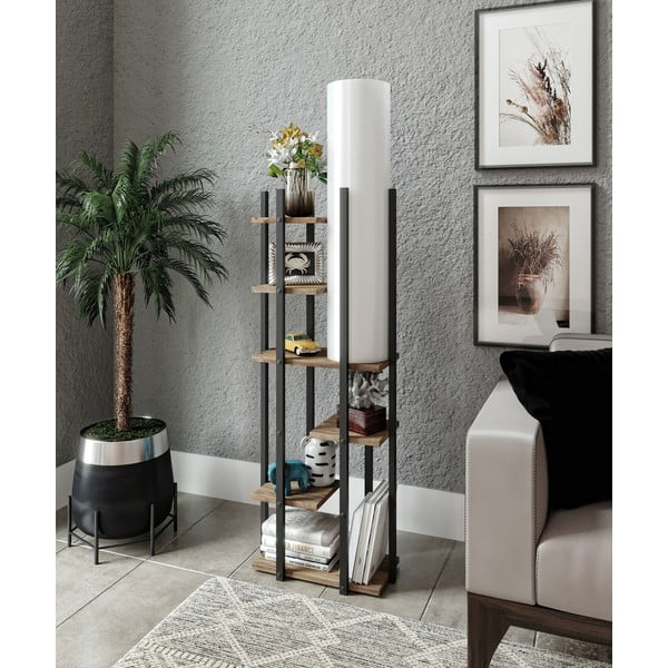 Stojací lampa v černobílé a přírodní barvě (výška 84 cm) Vogue – Opviq lights-image-2