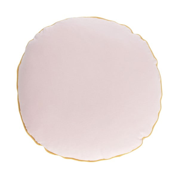 Růžový bavlněný povlak na dětský polštář Kave Home Fresia, ø 45 cm