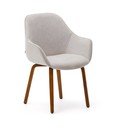 Béžové čalouněné jídelní křeslo Aleli – Kave Home