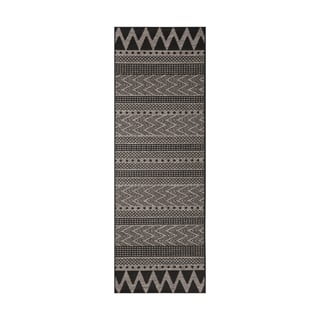 Černo-béžový venkovní koberec NORTHRUGS Sidon, 70 x 200 cm