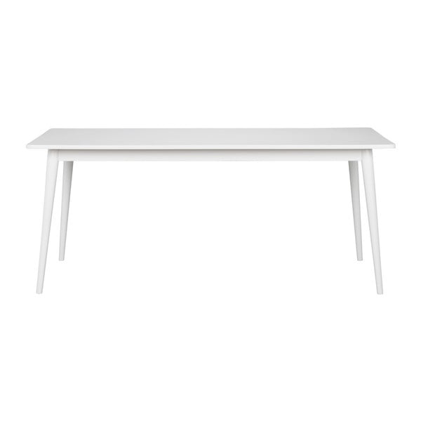 Bílý jídelní stůl Rowico Pan, 180 x 90 cm