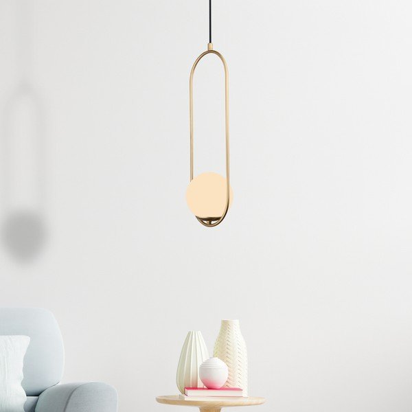 Závěsné svítidlo ve zlaté barvě Squid Lighting Arch, výška 146 cm-image-2
