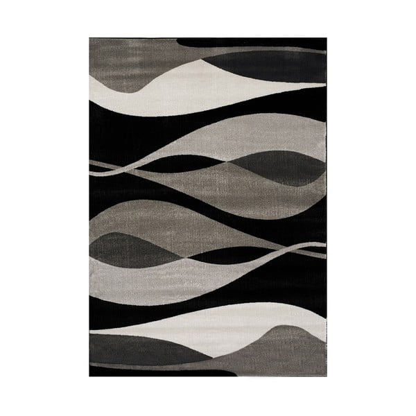 Šedo-černý koberec Webtappeti Manhattan Hudson, 200 x 290 cm