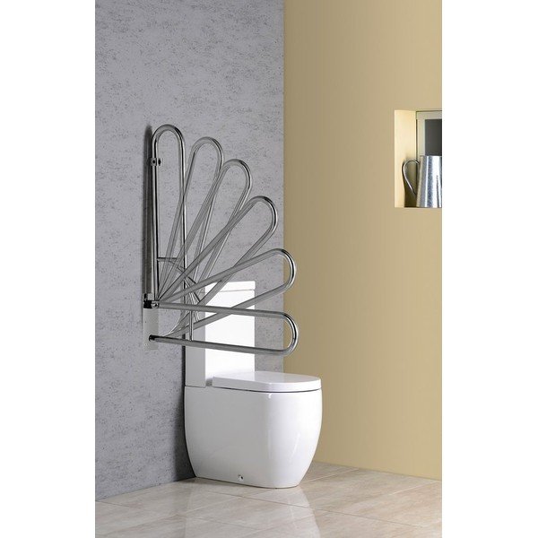 Nástěnné madlo do koupelny z nerezové oceli 83 cm Handicap – Sapho-image-1
