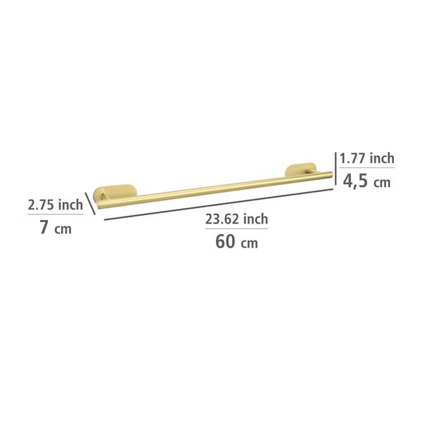 Samodržící držák na ručníky z nerezové oceli Orea Gold – Wenko-image-4