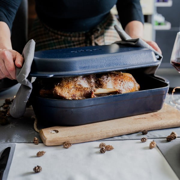 Litinový pekáč 22x42,5 cm LITINA SMALT – Orion-image-1