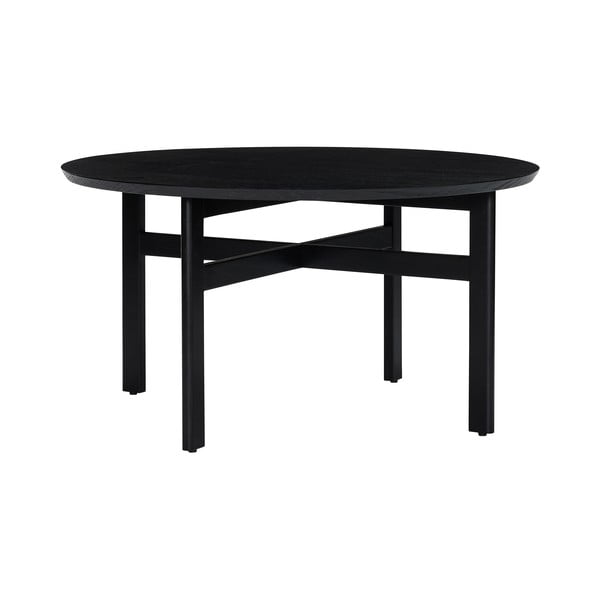 Černý kulatý konferenční stolek ø 80 cm Fjord – Hübsch-image-2