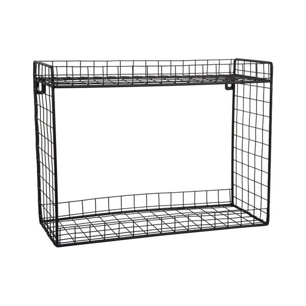 Černá patrová ocelová police 40 cm Reja – PT LIVING-image-2