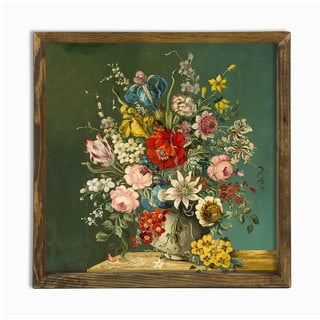 Nástěnný obraz Vintage Flowers, 50 x 50 cm