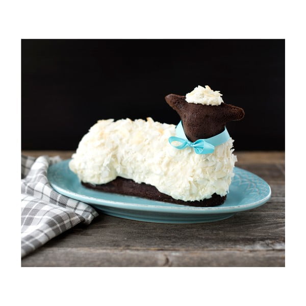 Stříbrná velikonoční forma ve tvaru beránka Nordic Ware, 700 ml-image-2