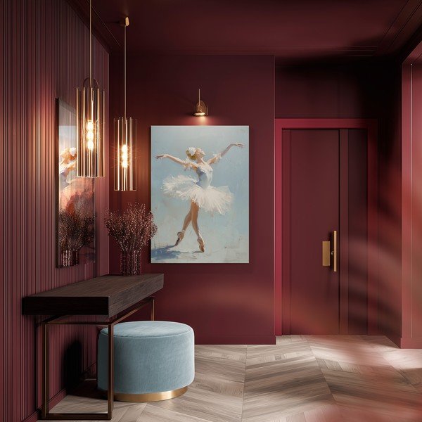 Obraz s ručně malovanými prvky na plátně 70x100 cm Grace – Styler-image-2