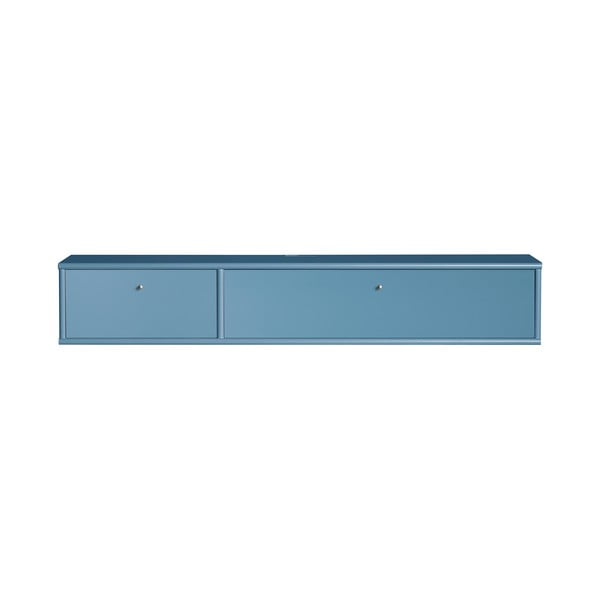 Modrý TV stolek 136x22 cm Mistral – Hammel Furniture