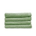 Zelené rychleschnoucí/froté bavlněné ručníky v sadě 4 ks 30x30 cm Quick Dry – Catherine Lansfield