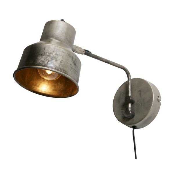 Nástěnná lampa ve stříbrné barvě WOOOD Hector