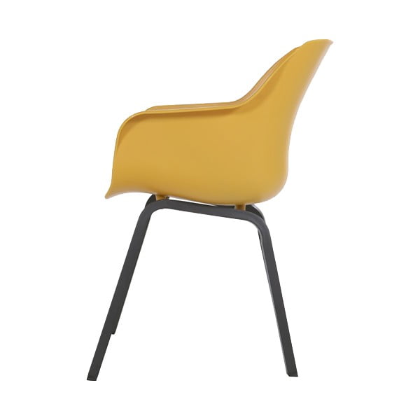 Okrově žluté plastové zahradní židle v sadě 2 ks Sophie Element – Hartman-image-2