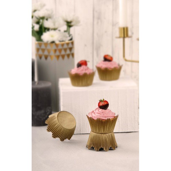 Sada 60 papírových košíčků na pečení zlaté barvy Dr. Oetker Gold, ø 5,5 cm-image-1