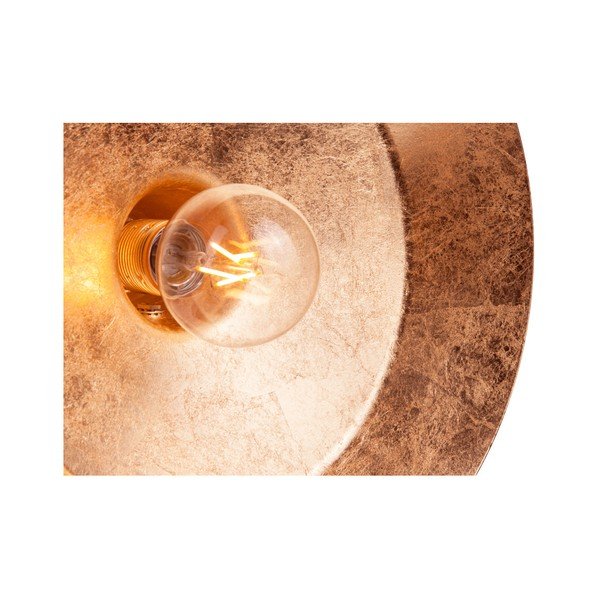Bílé nástěnné svítidlo s detailem v měděné barvě Sotto Luce Cinco Basic, ⌀ 40 cm-image-4