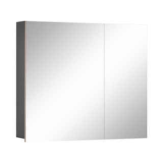 Nástěnná koupelnová skříňka se zrcadlem Støraa Wisla, 80 x 70 cm
