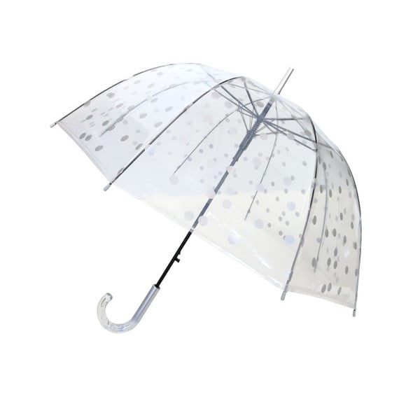 Transparentní větruodolný holový deštník Ambiance Birdcage Dots, ⌀ 85 cm