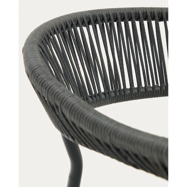 Šedé jídelní židle z umělého ratanu v sadě 4 ks Futadera – Kave Home-image-3