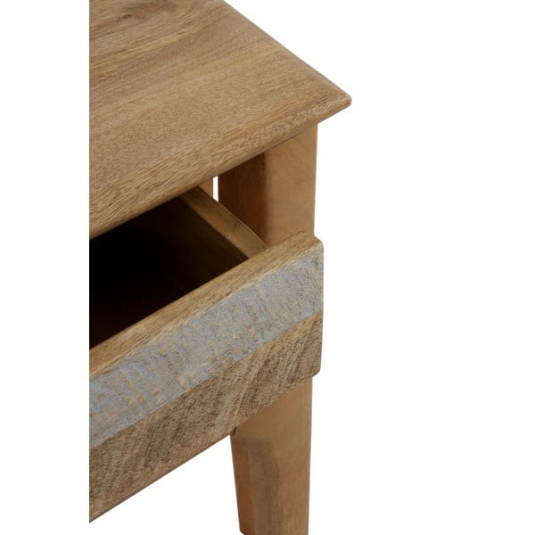 Noční stolek z mangového dřeva v přírodní barvě Bella – Geese-image-4