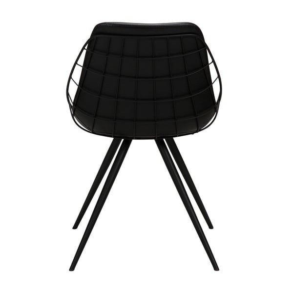 Černá jídelní židle z imitace kůže DAN-FORM Denmark Sway-image-4