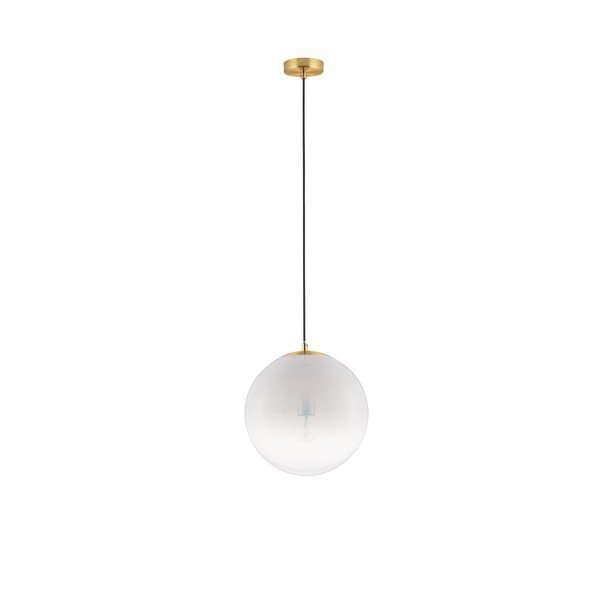 Bílé/ve zlaté barvě skleněné závěsné svítidlo ø 30 cm Vita – Nova Luce