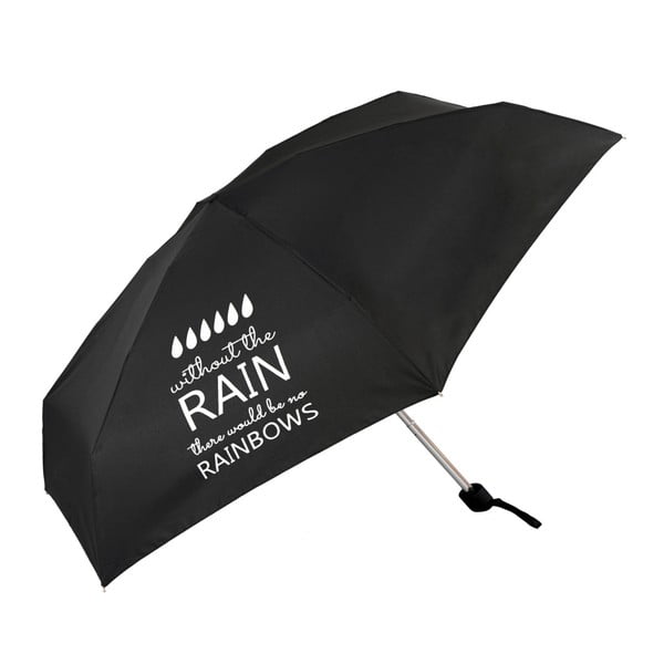 Černý skládací deštník Optimistic