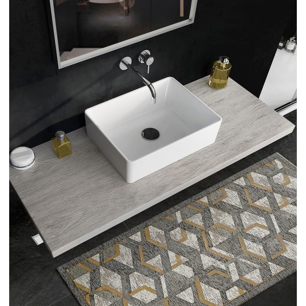 Šedo-zlatý běhoun Floorita Hypnotik, 55 x 190 cm-image-3