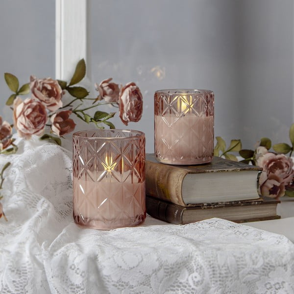 LED svíčka na baterky (výška 10 cm) Flamme Romb – Star Trading-image-2