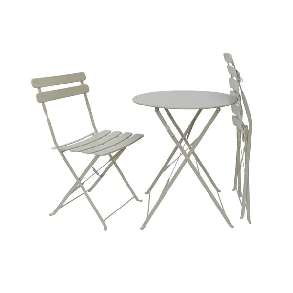 Béžový zahradní jídelní set pro 2 Bistro - Rojaplast-image-3