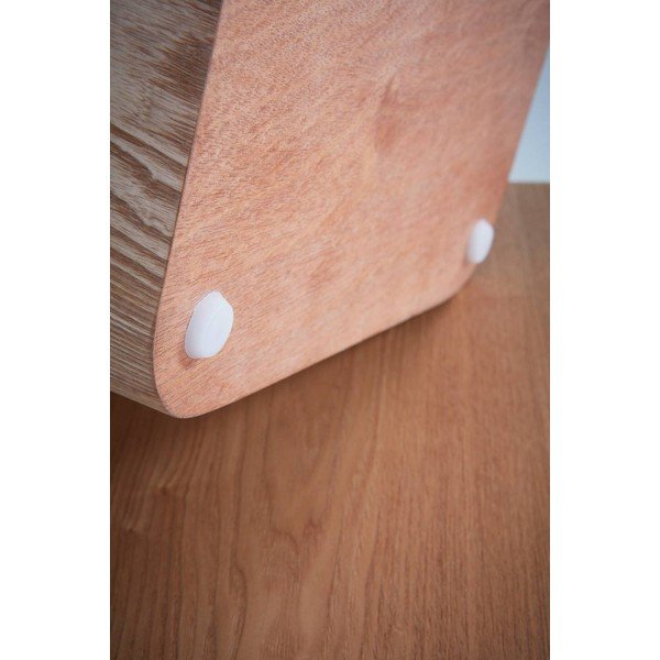 Odkládací stolky v sadě 2 ks v dekoru jasanu 40x40 cm Cubo – Jotex-image-3