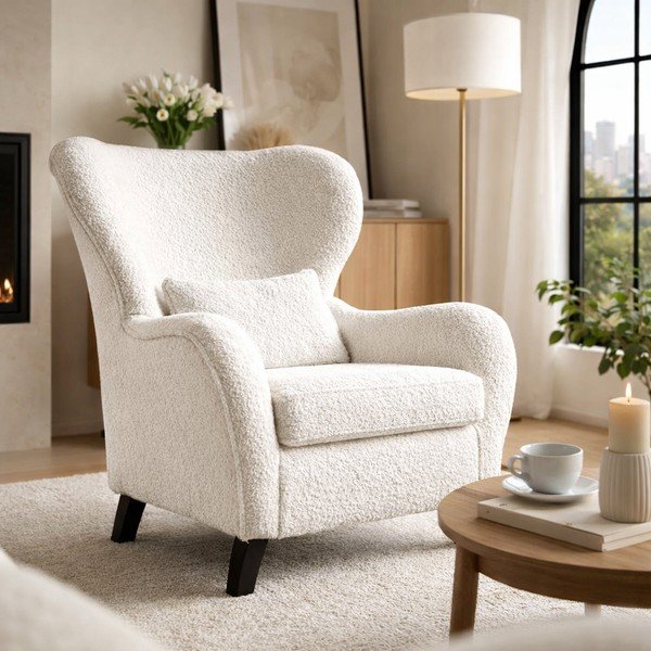 Bílé křeslo ušák Miuf – Miuform-image-1