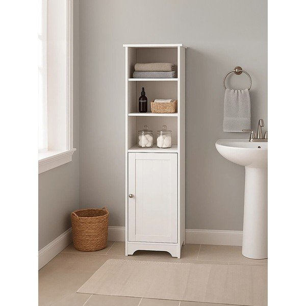 Bílá skříňka 40x160x38 cm Portern – Premier Housewares-image-2