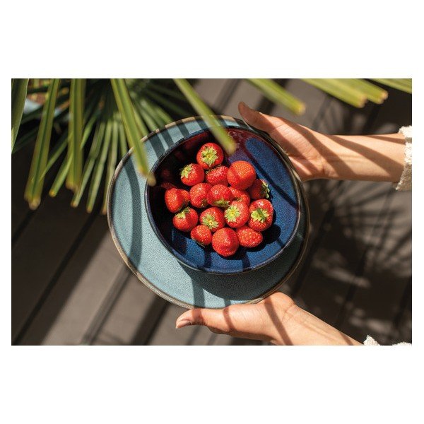 Tmavě modrá kameninová mísa Villeroy & Boch Like Lave, 22 x 21 cm-image-1